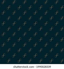 Abstract geometric pattern. Golden shapes on a dark turquoise background. Suitable for scrapbooking, fabric design, cover art, production, wallpaper, printing, gift packaging and wrapping paper.