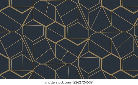 Abstract geometric pattern, golden stripes, geometrical background, monochrome texture vector illustration design. 