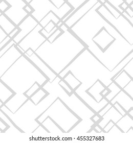 Abstract geometric pattern. Gray and white texture. A seamless vector background.