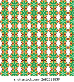 abstraktes geometrisches Muster, grünes und schwarzes Muster, modernes geometrisches Design,