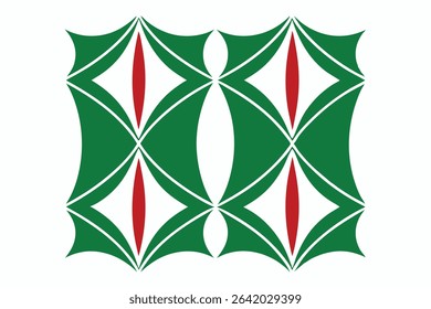 Abstract geometric pattern in green and red colors on a white background - Powered by Shutterstock - Get 15% off with code: PIKWIZARD15