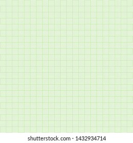 Abstract geometric pattern in green and white with horizontal vertical lines, monochrome background