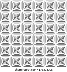 Abstract geometric pattern in grey colors, seamless vector background