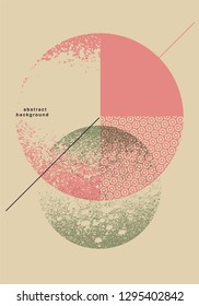 Abstract geometric pattern grunge background. Retro vector illustration.