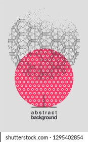 Abstract geometric pattern grunge background. Retro vector illustration.