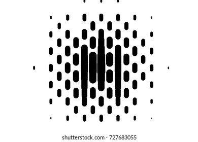 Abstract geometric pattern. Halftone background with small lines. Design element for web banners, posters, cards, wallpapers, covers, panels, templates. Black and white color. Vector illustration