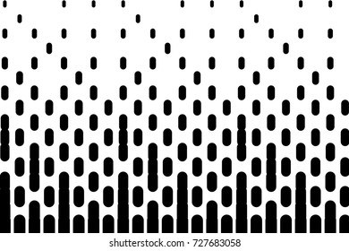 Abstract geometric pattern. Halftone background with small lines. Design element for web banners, posters, cards, wallpapers, covers, panels, templates. Black and white color. Vector illustration