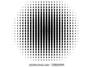 Abstract geometric pattern. Halftone background with small lines. Design element for web banners, posters, cards, wallpapers, backdrops, panels, templates. Black and white color. Vector illustration