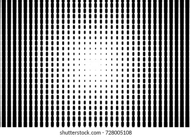 Abstract geometric pattern. Halftone background with small lines. Design element for web banners, posters, cards, wallpapers, backdrops, panels, templates. Black and white color. Vector illustration