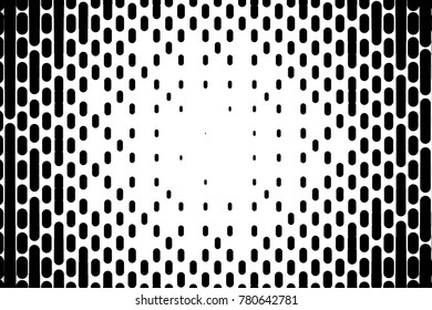 Abstract geometric pattern. Halftone background with small lines. Design element for web banners, posters, cards, wallpapers, backdrops, panels, templates. Black and white color. Vector illustration