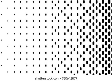 Abstract geometric pattern. Halftone background with small lines. Design element for web banners, posters, cards, wallpapers, backdrops, panels, templates. Black and white color. Vector illustration