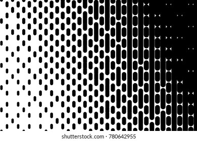 Abstract geometric pattern. Halftone background with small lines. Design element for web banners, posters, cards, wallpapers, backdrops, panels, templates. Black and white color. Vector illustration