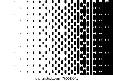 Abstract geometric pattern. Halftone background with small lines. Design element for web banners, posters, cards, wallpapers, backdrops, panels, templates. Black and white color. Vector illustration