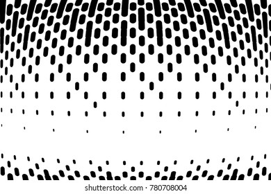 Abstract geometric pattern. Halftone background with small lines. Design element for web banners, posters, cards, wallpapers, backdrops, panels, templates. Black and white color. Vector illustration