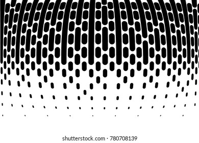 Abstract geometric pattern. Halftone background with small lines. Design element for web banners, posters, cards, wallpapers, backdrops, panels, templates. Black and white color. Vector illustration