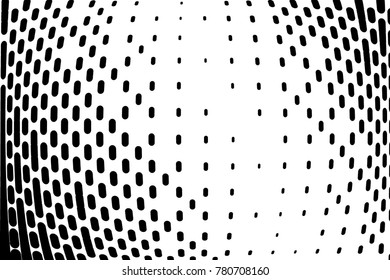Abstract geometric pattern. Halftone background with small lines. Design element for web banners, posters, cards, wallpapers, backdrops, panels, templates. Black and white color. Vector illustration