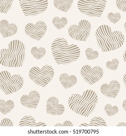 Abstract geometric pattern heart. Romantic Valentine's Day theme. Set of love vector background