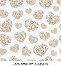 Abstract geometric pattern heart. Romantic Valentine's Day theme with. Set of love vector backgrounds
