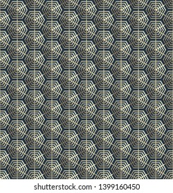 Abstract geometric pattern with hexagons
