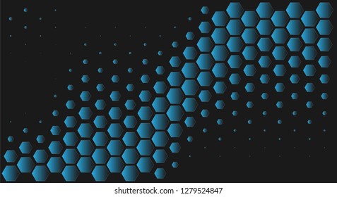 Abstract Geometric Pattern. Hipster Fashion Design Print Hexagonal Pattern. Vector Illustration.Black .Pattern vector, print production wallpaper. Attractive  futuristic gradient. Futuristic art.