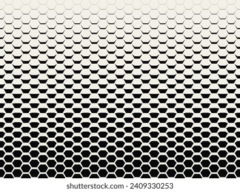 Abstract Geometric Pattern. Hipster Fashion Design Print Hexagonal Pattern. Hexagon Scale Tech Gradient Minimal Background. Vector Illustration.