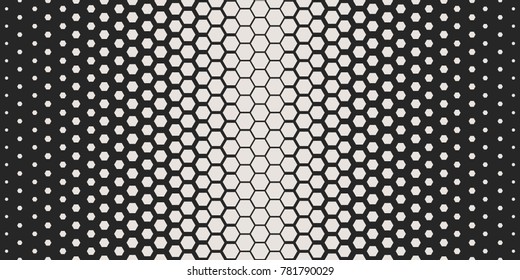 Abstract geometric pattern. Hipster fashion design print hexagonal pattern. White honeycombs on a black background. Vector Illustration.