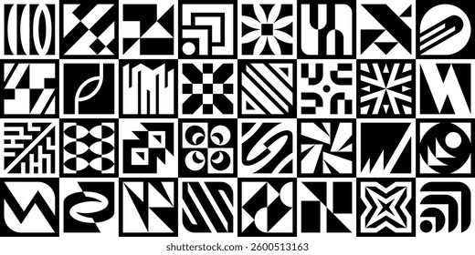 Abstract geometric pattern. Geometric Icons Design Elements. Trendy minimalist basic figures
