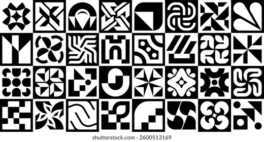 Abstract geometric pattern. Geometric Icons Design Elements. Trendy minimalist basic figures