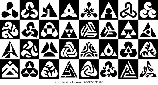 Abstract geometric pattern. Geometric Icons Design Elements. Trendy minimalist basic figures