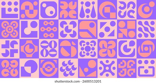 Abstract geometric pattern. Geometric Icons Design Elements. Trendy minimalist basic figures