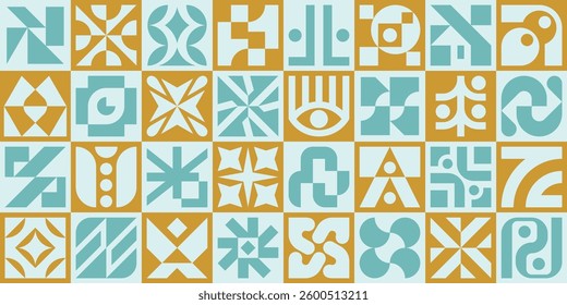 Abstract geometric pattern. Geometric Icons Design Elements. Trendy minimalist basic figures