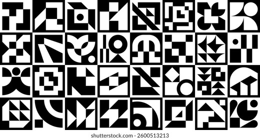 Abstract geometric pattern. Geometric Icons Design Elements. Trendy minimalist basic figures