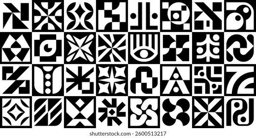 Abstract geometric pattern. Geometric Icons Design Elements. Trendy minimalist basic figures