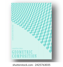 Abstract geometric pattern. The idea of a banner, brochure, catalog, or booklet. A template for creative design