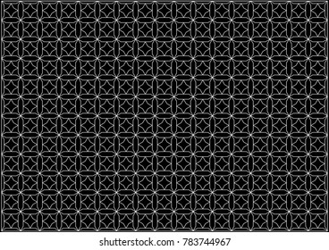 Abstract geometric pattern.- Illustration
,black and white ,Single Line, Star Shape, Geometric Shape, Square, Diamond Shaped