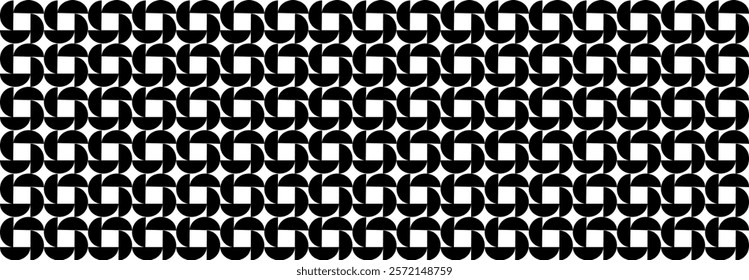 Abstract Geometric pattern, Illustration, vector, alternating overlapping, orderly, arrangement , background, banner, website, template, Back and white, Nobody.