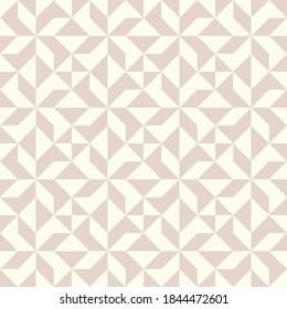 Abstract geometric pattern inspired by duvet quilting. Pastel colored abstract background. Simple colors - easy to recolor. Seamless vector pattern.