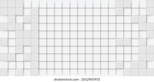 Padrão geométrico abstrato de cubos entrelaçados em cinza claro