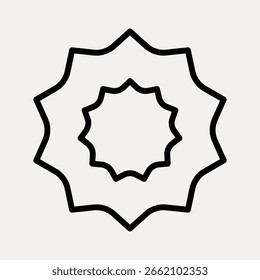 Padrão geométrico abstrato com formas estelares interligadas. Linhas em negrito formam desenhos de estrelas, criando um padrão geométrico surpreendente. Perfeito para projetos de design moderno. Projetar vetor de elemento.