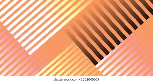 Abstract geometric pattern with intersecting diagonal lines in varying shades of orange, peach, and white.  The lines create a dynamic, layered effect.