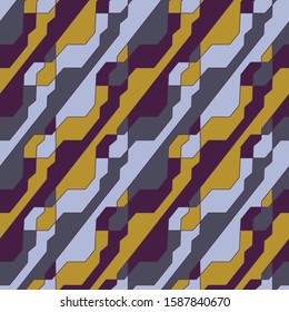 Abstract geometric pattern with intersecting thin lines. Seamless linear rapport vector background. Diagonal ornament. Repeating geometric grid minimal design background. Craft backdrop.