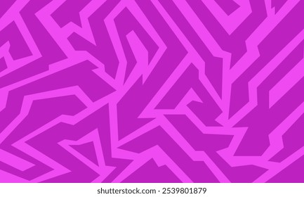 Abstract geometric pattern with jagged lines in a vibrant shade of pink, creating a dynamic and energetic visual.