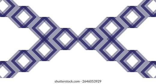 Abstract Geometric Pattern with Layered Diamond Shapes and Optical Symmetry. Perfect for Textiles, Wallpapers, or Modern Graphic Design with a Pattern, Texture, and Line Focus