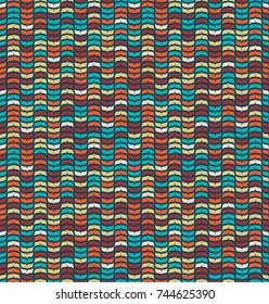 Abstract Geometric Pattern with leaves, arrows and stripes.Colorful Texture seamless pattern.Vector Background illustration flat style design for poster, greeting card, wedding party invitation, flyer
