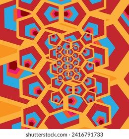 Abstract geometric pattern like an eye