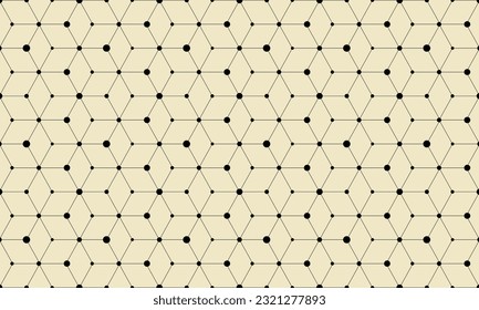 Abstract geometric pattern with lines and circles, rhombuses. A seamless vector background ilsutration