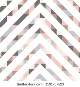 Abstract geometric pattern with lines of colored triangles. Can be used as poster, banner, border, background, Wallpaper, card, print and etc. Eps10 vector.