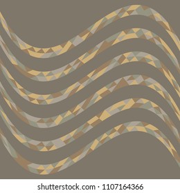 Abstract geometric pattern with lines of colored triangles. Can be used as poster, banner, border, background, Wallpaper, card, print and etc. Eps10 vector.