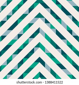 Abstract geometric pattern with lines of colored triangles. Can be used as poster, banner, border, background, Wallpaper, card, print and etc. Eps10 vector.