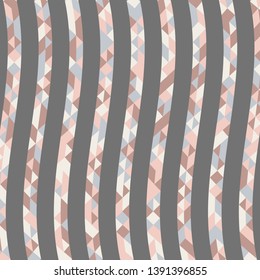 Abstract geometric pattern with lines of colored triangles. Can be used as poster, banner, border, background, Wallpaper, card, print and etc. Eps10 vector.